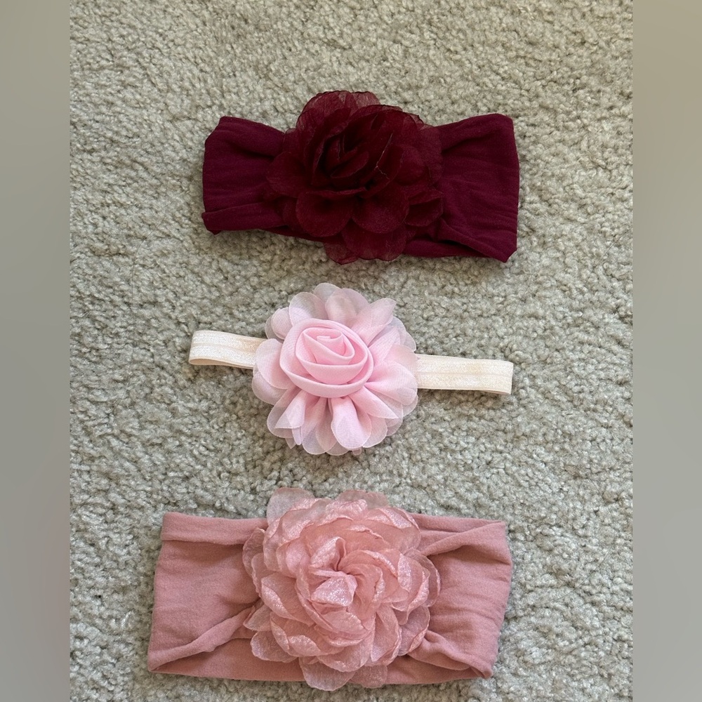 Baby Girl Headbands. Pack of 3!